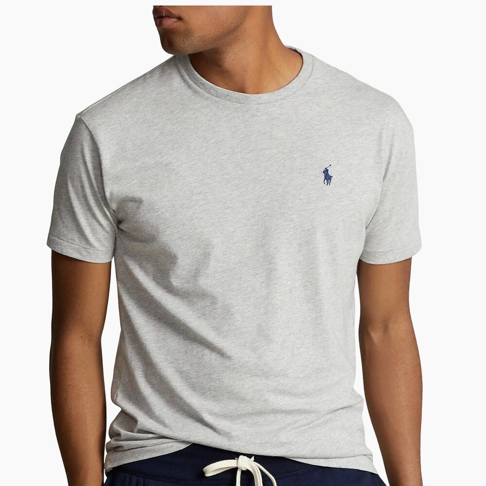 Polo Ralph Laurenโ Classic Fit Jersey Crewneck T-Shirt Taylor Heather Tee - XXL